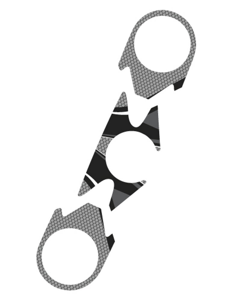 PUIG 6949U Radikal Yoke Protector  passend fuer KAWASAKI ZX-6R NINJA Grau