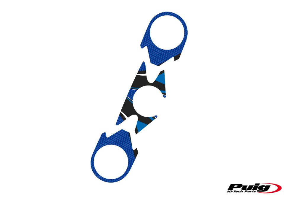 PUIG 6949A Radikal Yoke Protector  passend fuer KAWASAKI ZX-6R NINJA Blau