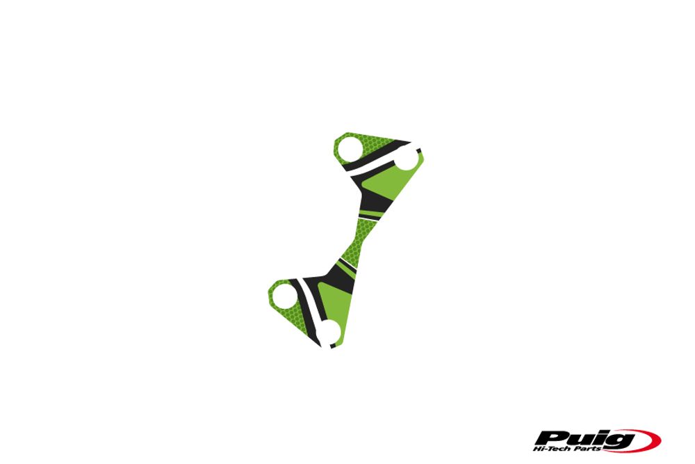PUIG 6952V Radikal Yoke Protector  passend fuer KAWASAKI Z1000 Grün