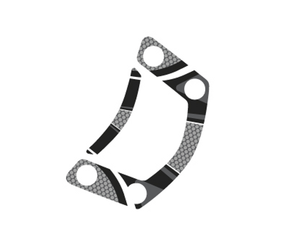 PUIG 6956U Radikal Yoke Protector  passend fuer KAWASAKI ER-6F Grau