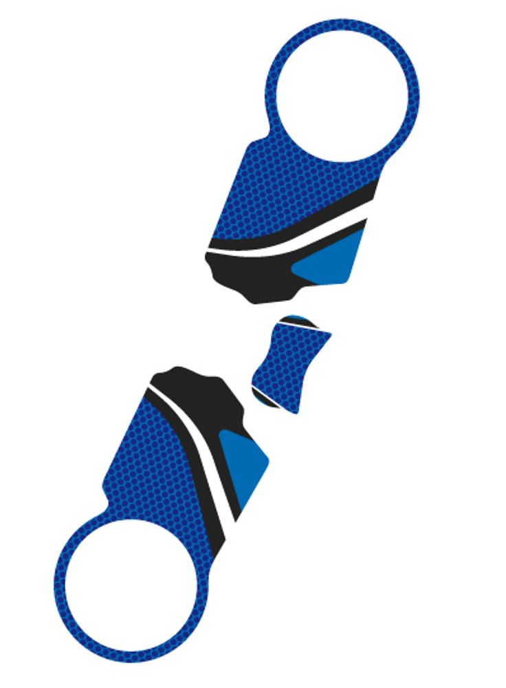 PUIG 6965A Radikal Yoke Protector  passend fuer HONDA CBR1000RR FIREBLADE Blau