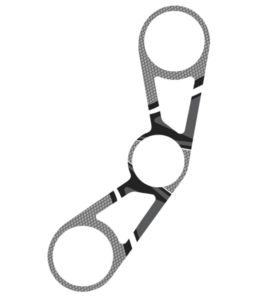 PUIG 6981U Radikal Yoke Protector  passend fuer BMW S1000RR Grau