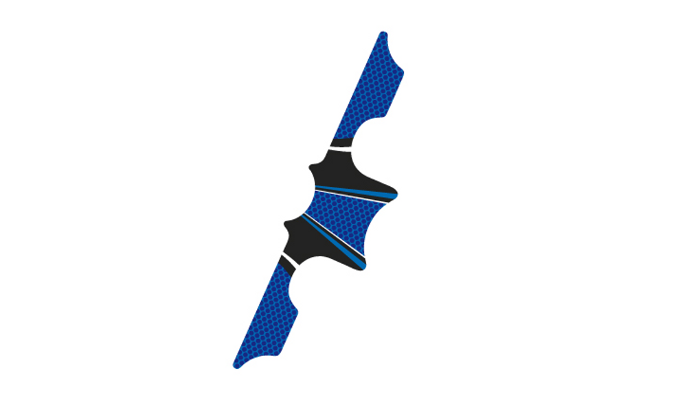 PUIG 6982A Radikal Yoke Protector  passend fuer BMW R1100 GS Blau