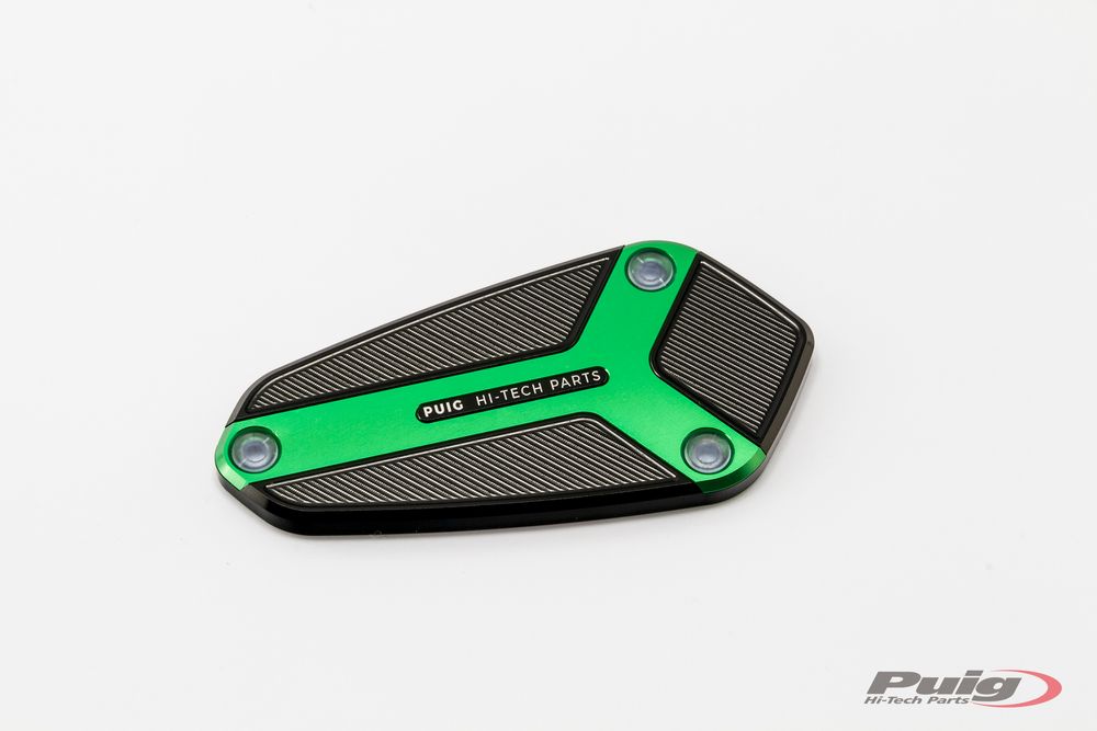 PUIG 9277V Vorderer Bremsflüssigkeitsbehälterdeckel  passend fuer KAWASAKI Z1000 Grün