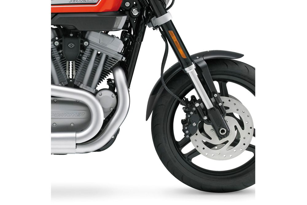PUIG 6175N Verlängerung des vorderen Schutzblechs  passend fuer HARLEY DAVIDSON SPORTSTER 1200R XR1200 Schwarz