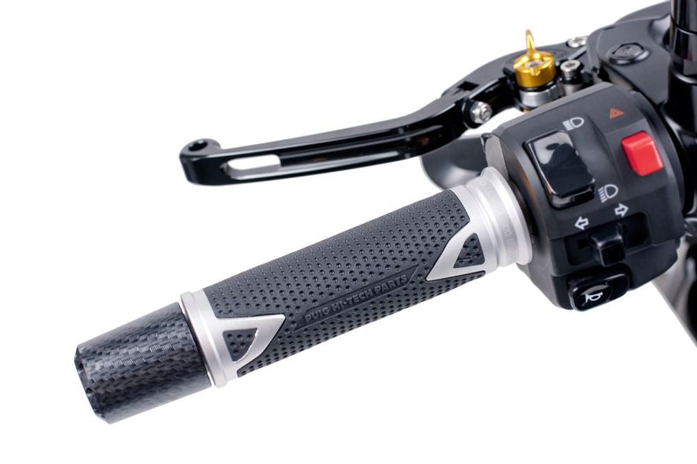 PUIG 8191P Radikal Griffe  passend fuer KAWASAKI KLE500 Silber