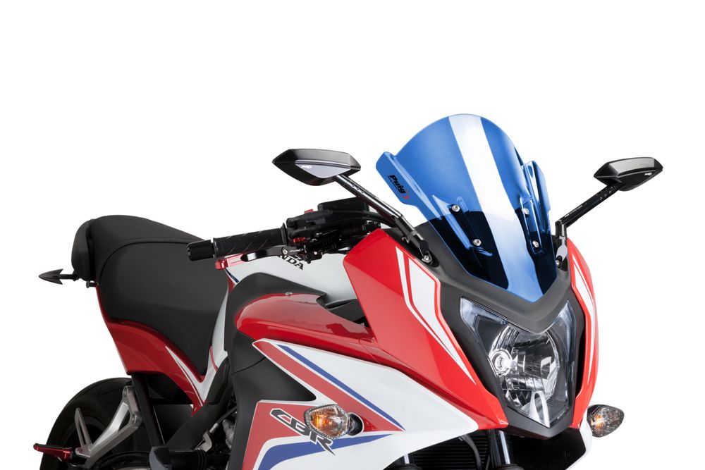 PUIG 7003A Z-Racing Scheibe  passend fuer HONDA CBR650F Blau