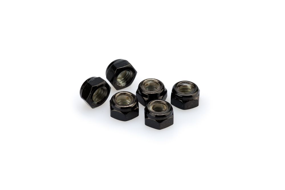 PUIG 0832N Muttern aus Anodisierten Aluminium  passend fuer UNIVERSAL UNIVERSAL Schwarz