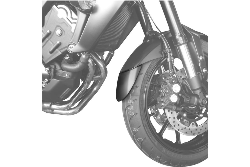 PUIG 7512N Verlängerung des vorderen Schutzblechs  passend fuer YAMAHA MT-09 Schwarz