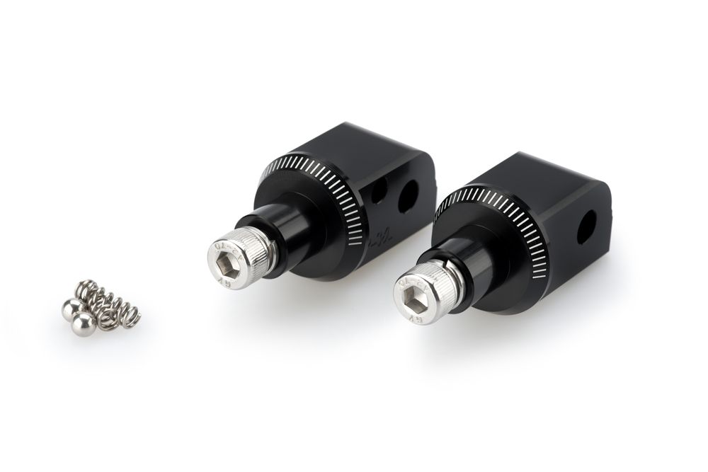 PUIG 7211N Vintage Fußrasten  passend fuer KTM RC125 Schwarz