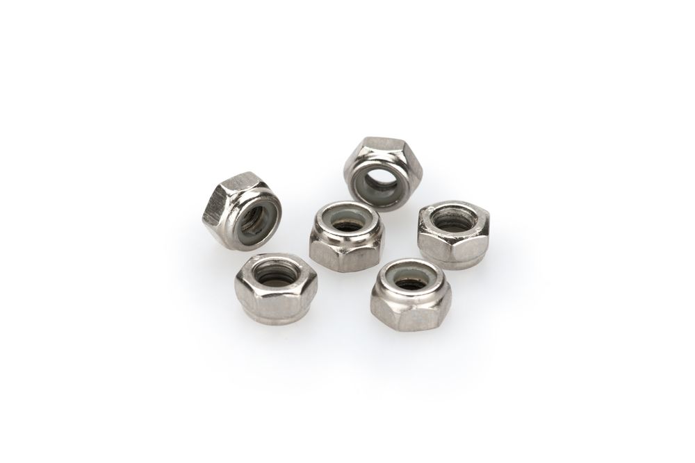PUIG 0736P Muttern aus Anodisierten Aluminium  passend fuer UNIVERSAL UNIVERSAL Silber