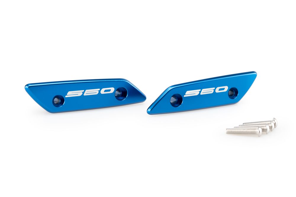 PUIG 21298A Rückspiegel Kappen  passend fuer YAMAHA T-MAX 560 TECH MAX Blau