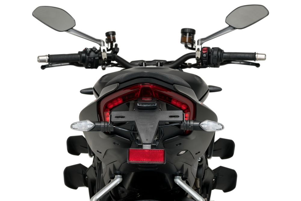 PUIG 21487N Kennzeichenhalters  passend fuer DUCATI STREETFIGHTER V4 Schwarz