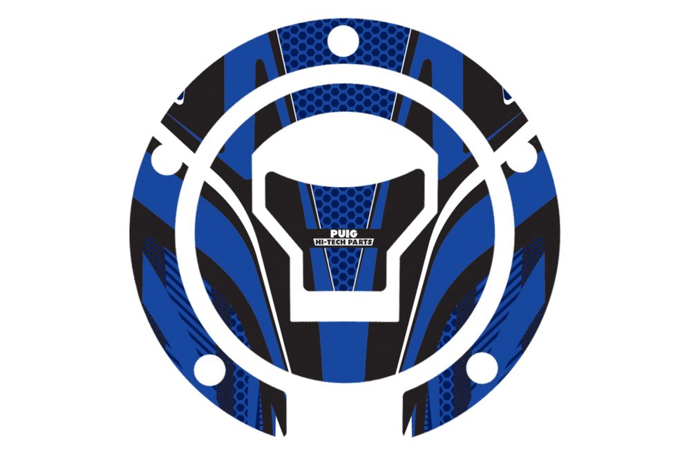 PUIG 7572A Tankdeckelabdeckungen Radikal  passend fuer HONDA CROSSRUNNER Blau