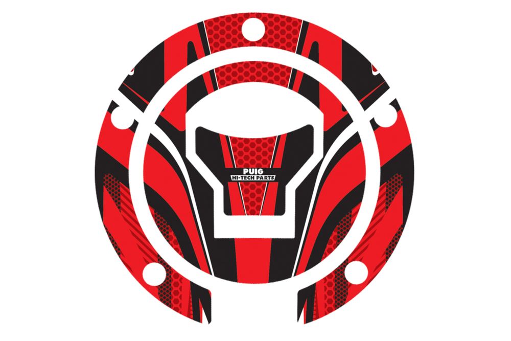 PUIG 7572R Tankdeckelabdeckungen Radikal  passend fuer HONDA CROSSRUNNER Rot