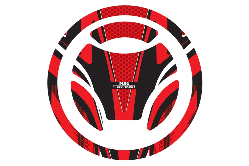 PUIG 7584R Tankdeckelabdeckungen Radikal  passend fuer YAMAHA YZF-R125 Rot