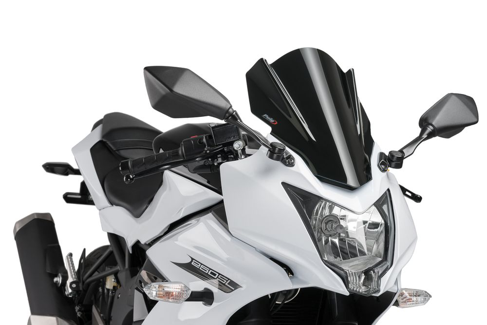PUIG 7630N Z-Racing Scheibe  passend fuer KAWASAKI NINJA 250SL Schwarz