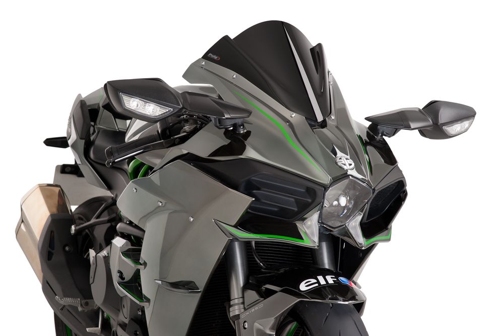 PUIG 7631N Z-Racing Scheibe  passend fuer KAWASAKI NINJA H2 Schwarz
