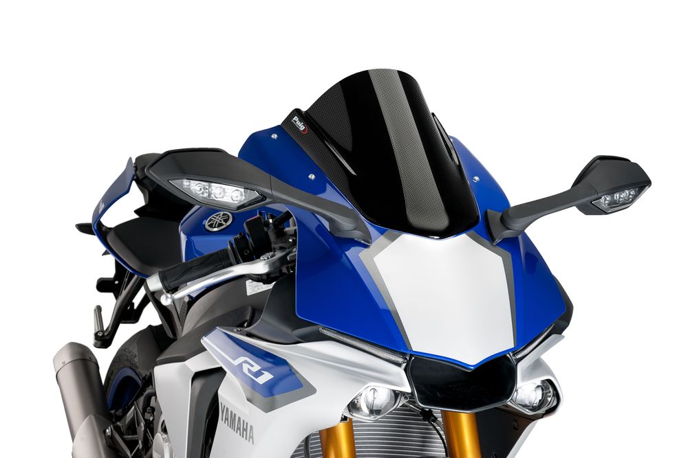 PUIG 7648C Z-Racing Scheibe  passend fuer YAMAHA YZF-R1 Carbon look
