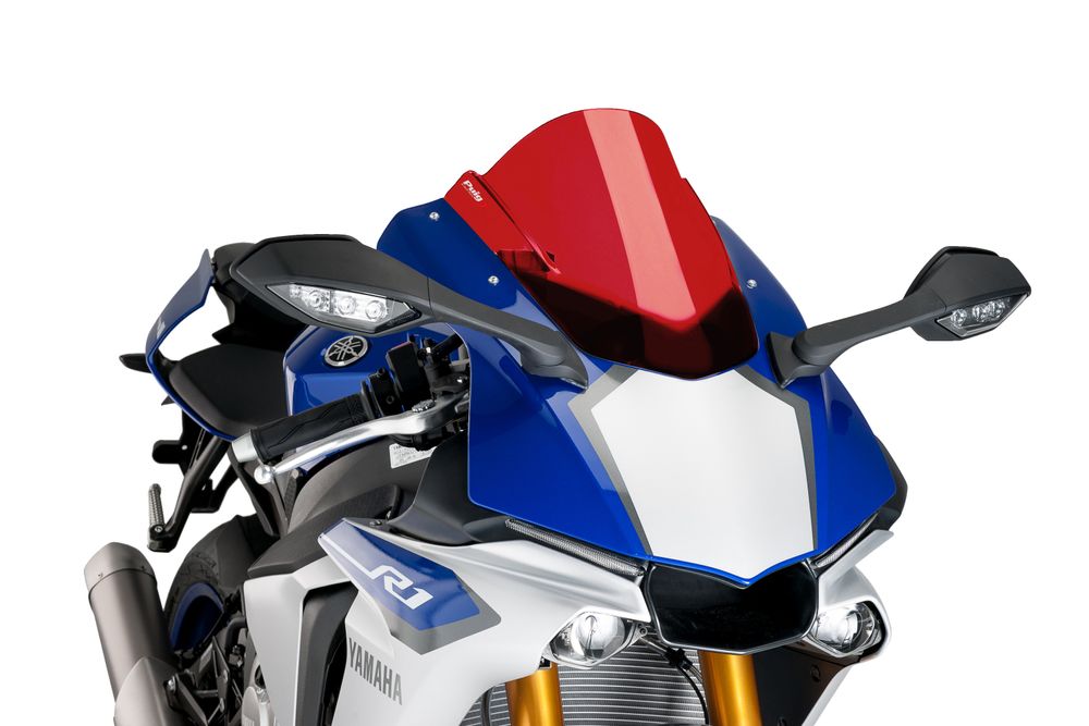 PUIG 7648R Z-Racing Scheibe  passend fuer YAMAHA YZF-R1 Rot
