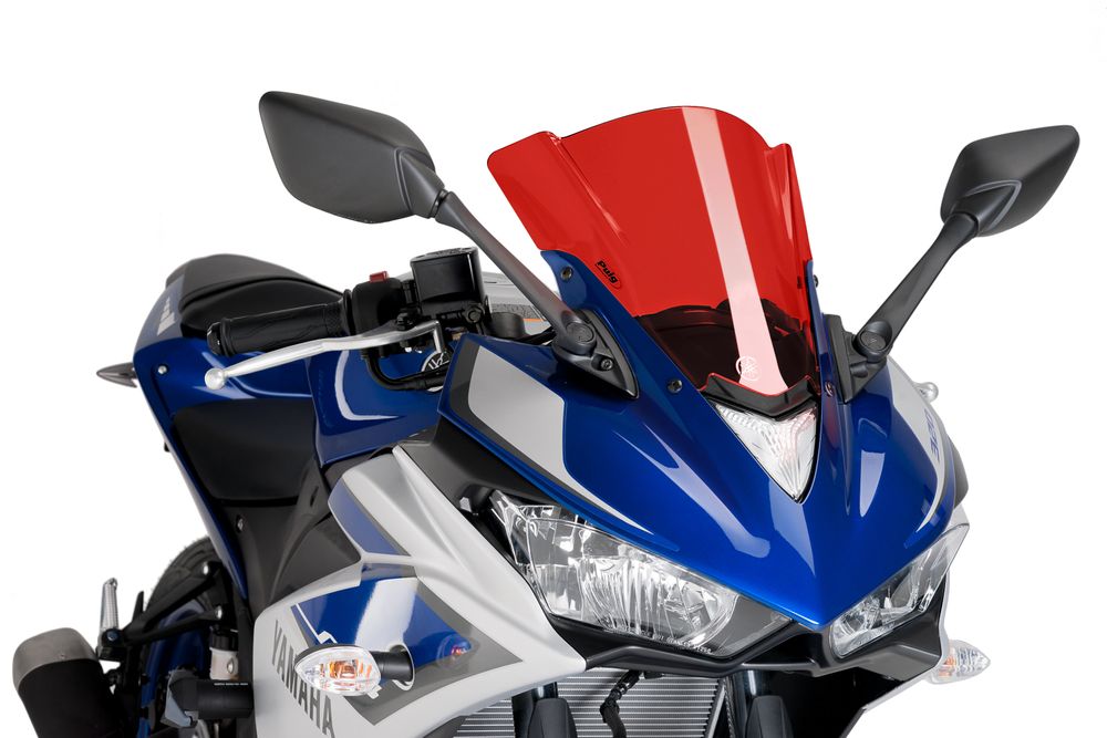 PUIG 7649R Z-Racing Scheibe  passend fuer YAMAHA YZF-R3 Rot