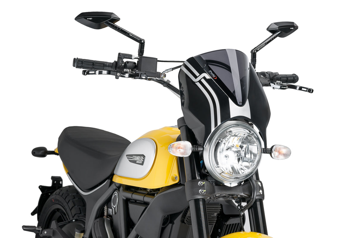 PUIG 7652F Retrovision  passend fuer DUCATI SCRAMBLER ICON Stark getönt