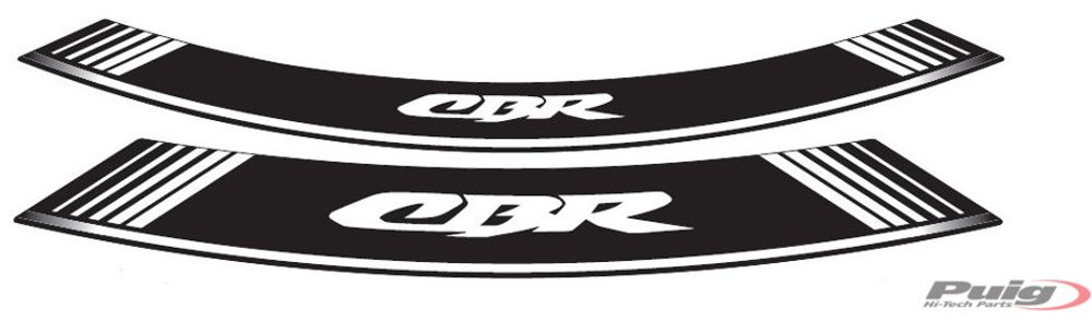 PUIG 5524B Rim Strips Specials  passend fuer HONDA CBR900RR FIREBLADE Weiss