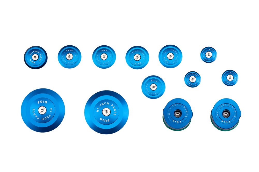 PUIG 21536A Alu Fahrgestellabdeckunge  passend fuer BMW R1250R Blau