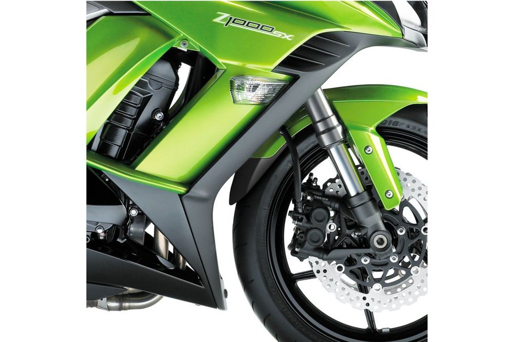 PUIG 6423N Verlängerung des vorderen Schutzblechs  passend fuer KAWASAKI Z1000SX Schwarz