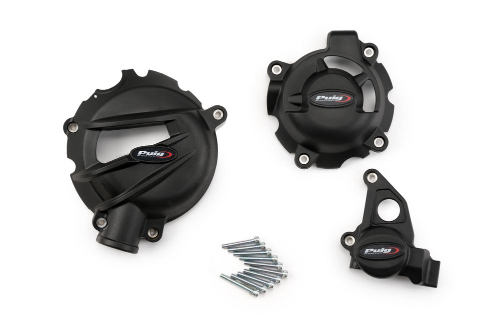 PUIG 21503N Motorschutzhauben Track für Championship  passend fuer BMW S1000RR Schwarz