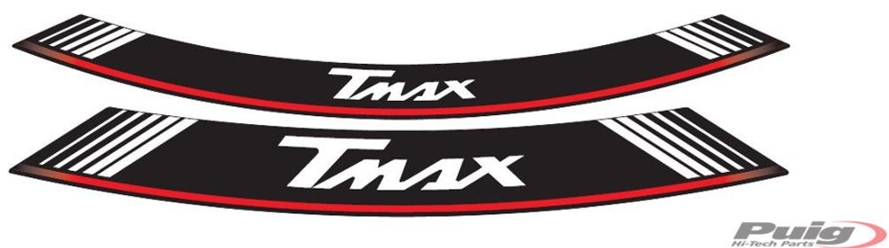PUIG 5532P Rim Strips Specials  passend fuer YAMAHA T-MAX 500 Silber