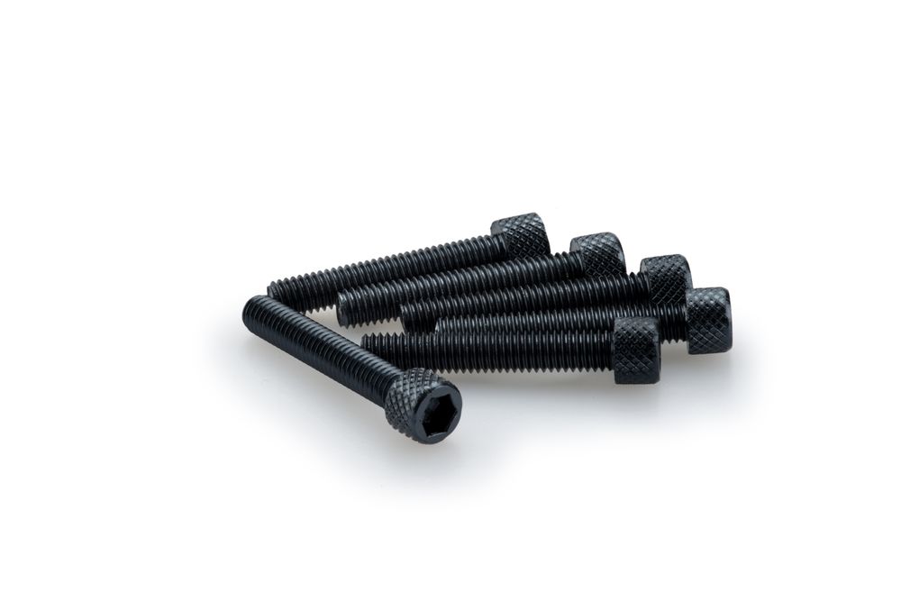 PUIG 0346N Muttern aus Anodisierten Aluminium  passend fuer UNIVERSAL UNIVERSAL Schwarz