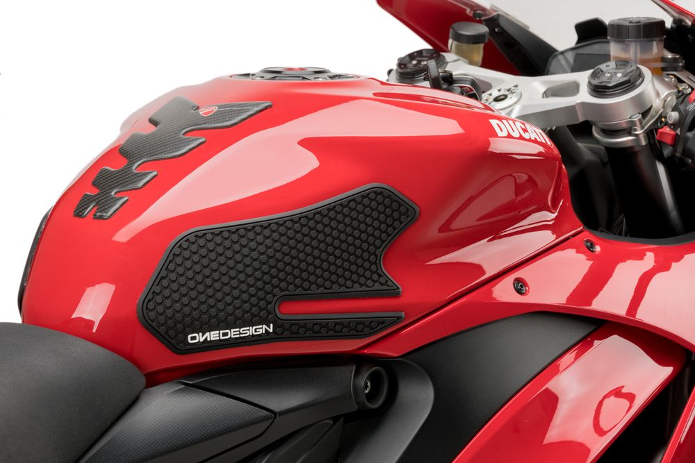 PUIG 20743N Seitliche Tankprotektor  passend fuer DUCATI PANIGALE V2 Schwarz