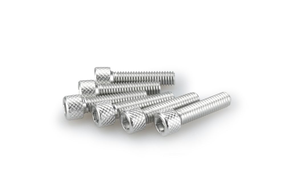 PUIG 0544P Muttern aus Anodisierten Aluminium  passend fuer UNIVERSAL UNIVERSAL Silber