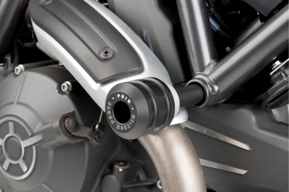 PUIG 8150N Sturzpads Vintage  passend fuer DUCATI SCRAMBLER ICON Schwarz