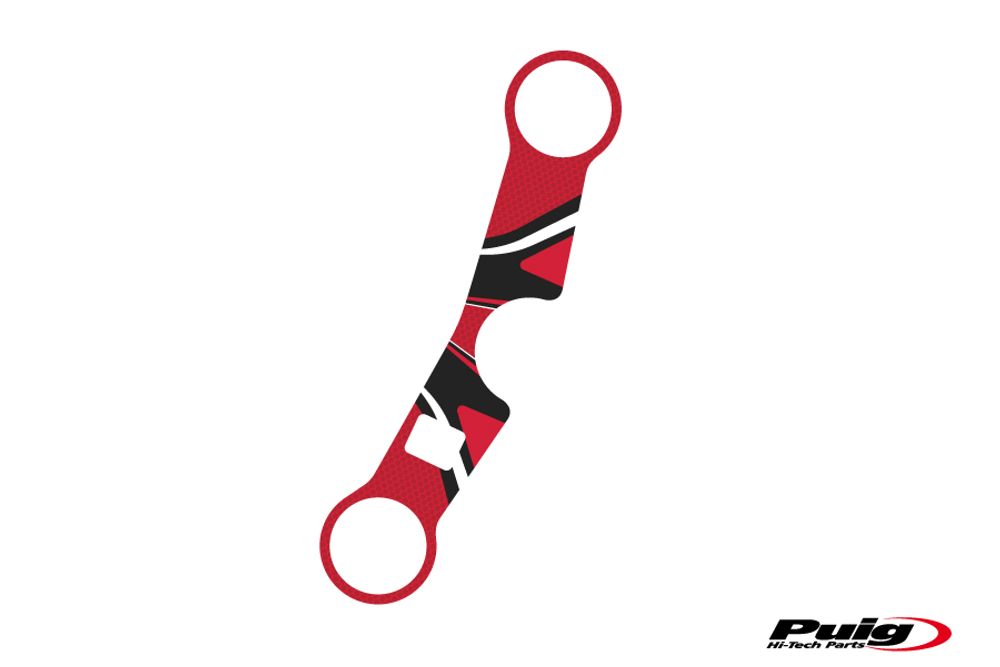 PUIG 6934R Radikal Yoke Protector  passend fuer SUZUKI SV650S Rot