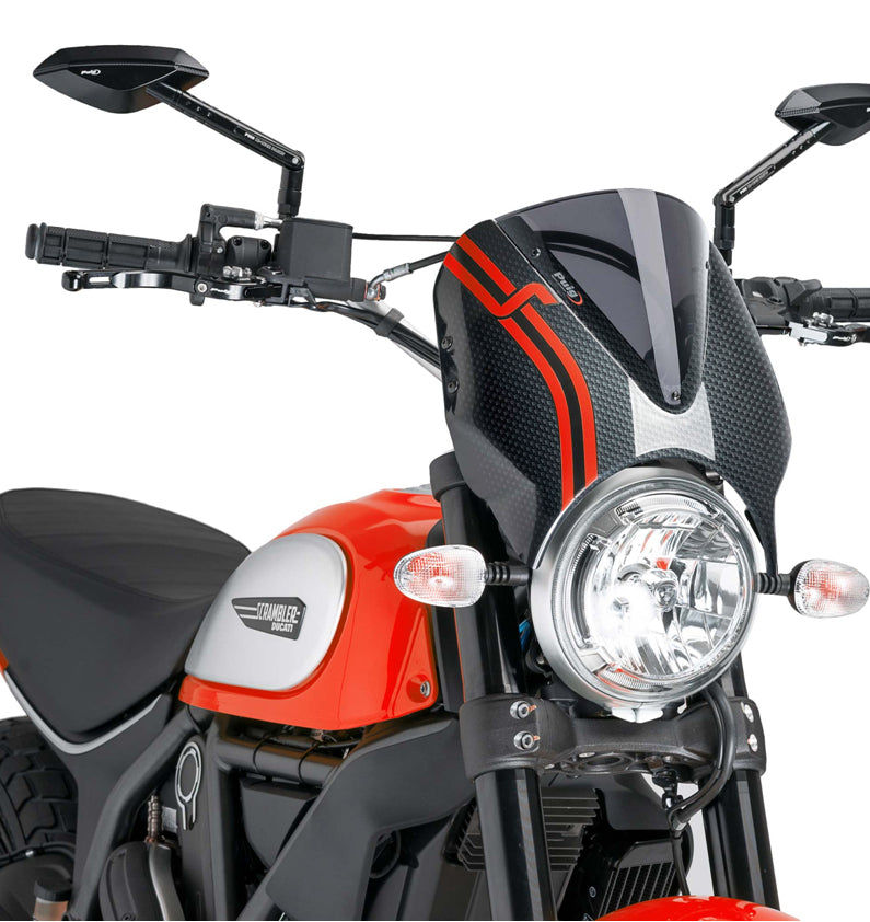PUIG 8192F Retrovision  passend fuer DUCATI SCRAMBLER ICON Stark getönt