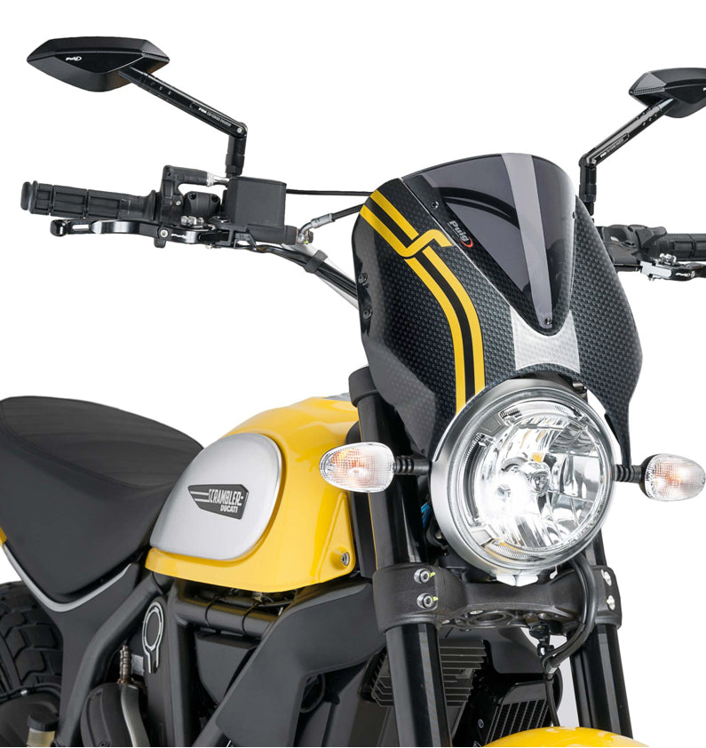 PUIG 8192F Retrovision  passend fuer DUCATI SCRAMBLER ICON Stark getönt