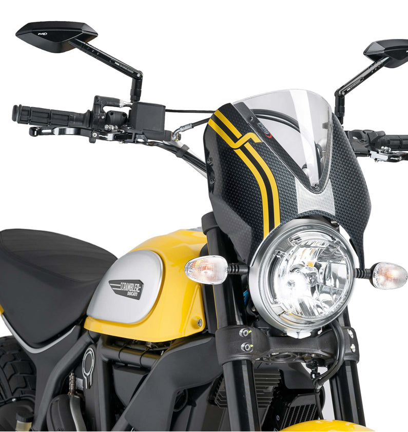PUIG 8192W Retrovision  passend fuer DUCATI SCRAMBLER ICON Transparent