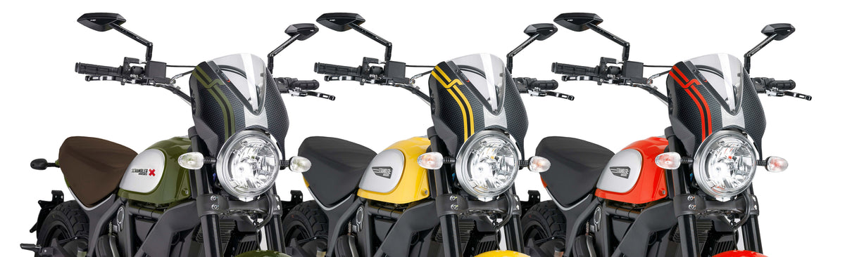 PUIG 8192W Retrovision  passend fuer DUCATI SCRAMBLER ICON Transparent