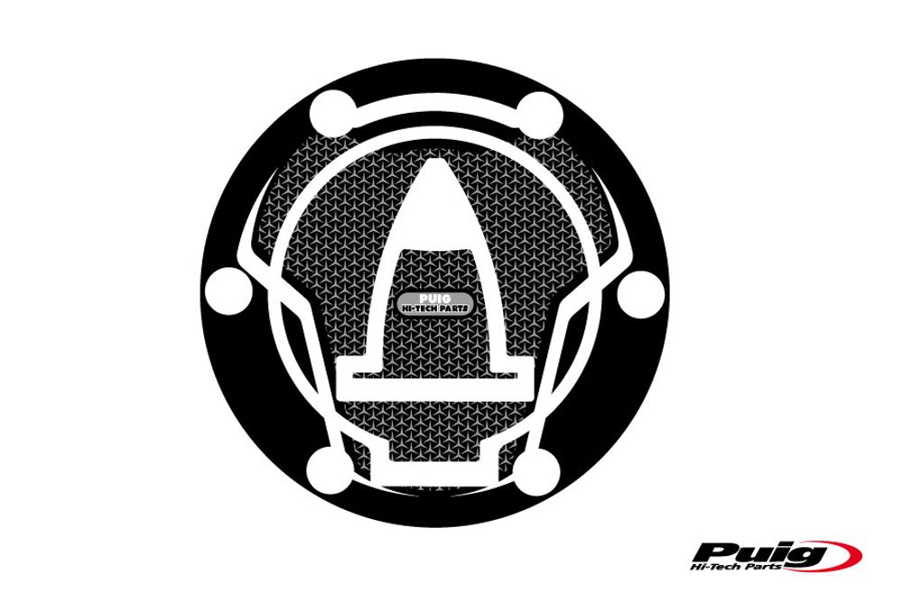 PUIG 8236U Tankdeckelabdeckungen Naked  passend fuer DUCATI MULTISTRADA 1200 Grau