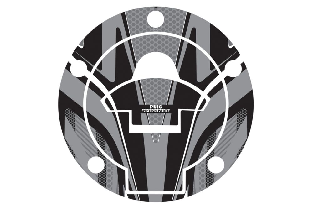 PUIG 8281U Tankdeckelabdeckungen Radikal  passend fuer YAMAHA YZF-R3 Grau