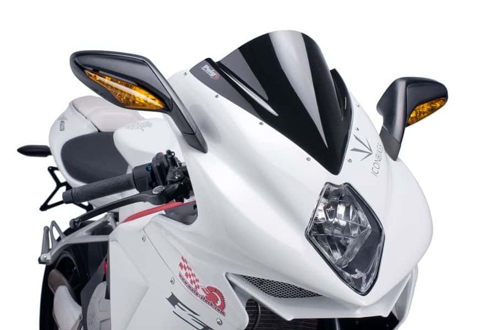 PUIG 5651N Z-Racing Scheibe  passend fuer MV AGUSTA F3 675 Schwarz