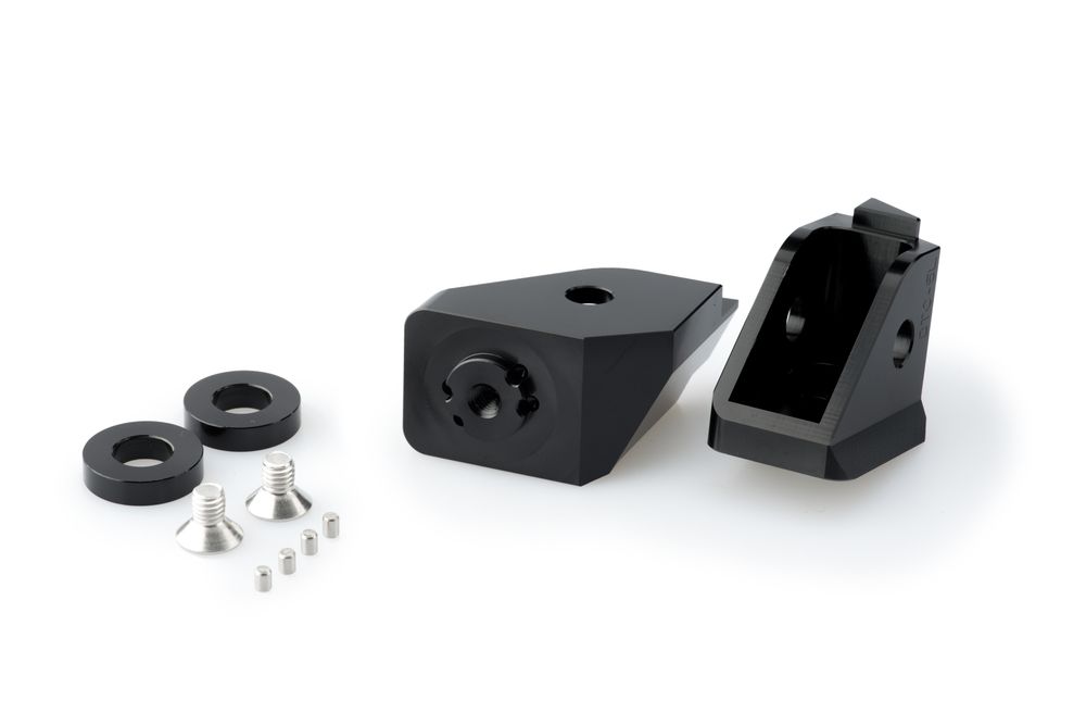 PUIG 20321N Adapter Fußrasten  passend fuer BMW F650GS Schwarz