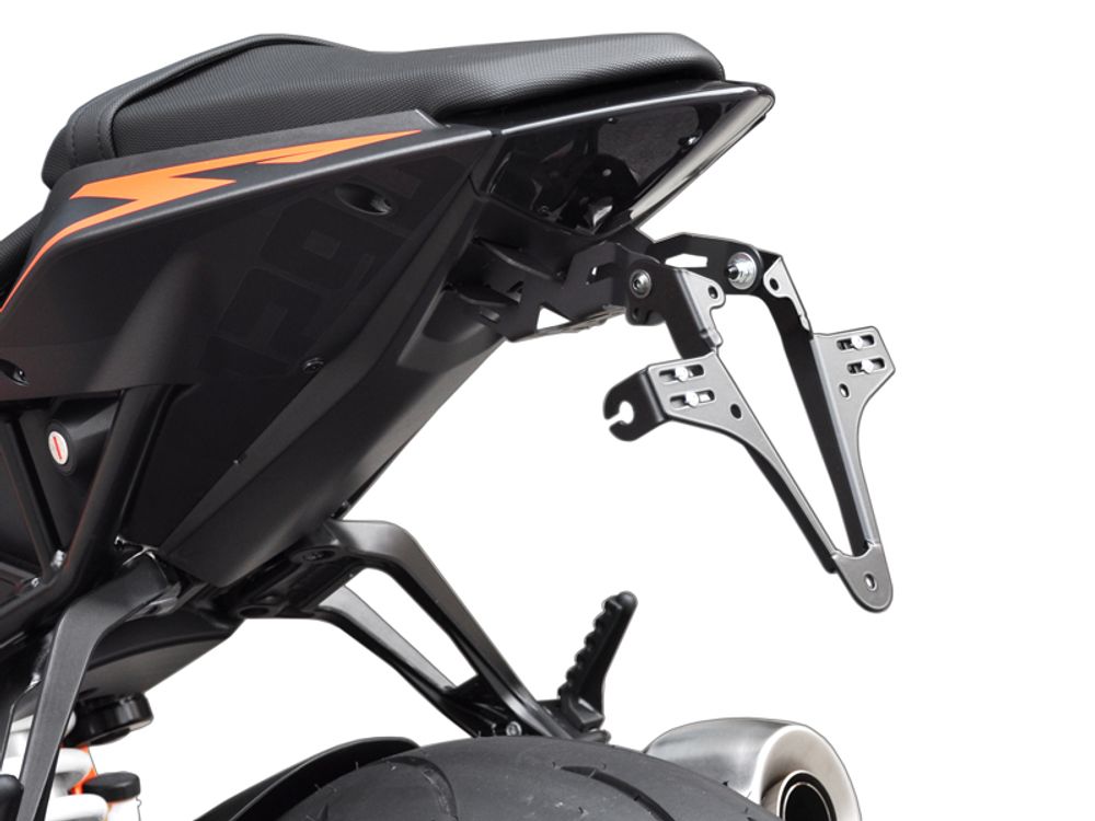 Ibex 10000630 Kompatibel/Ersatz für Kennzeichenhalter KTM 1290 Super Duke R BJ 2014-19 Schwarz