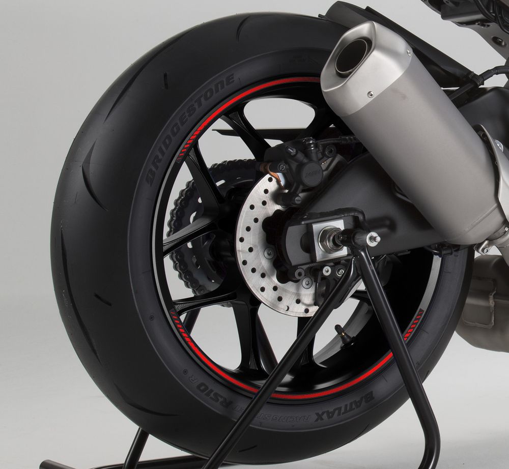 PUIG 8431R Rim Strips Premium  passend fuer HONDA NT650V DEAUVILLE Rot