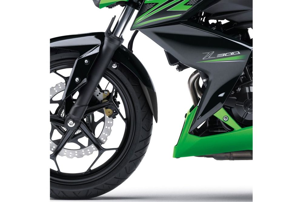 PUIG 3517N Verlängerung des vorderen Schutzblechs  passend fuer KAWASAKI Z300 Schwarz