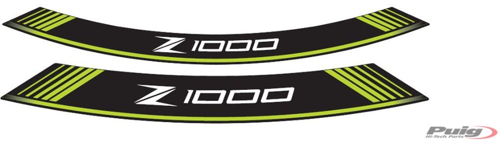 PUIG 7590V Rim Strips Specials  passend fuer KAWASAKI Z1000 Grün