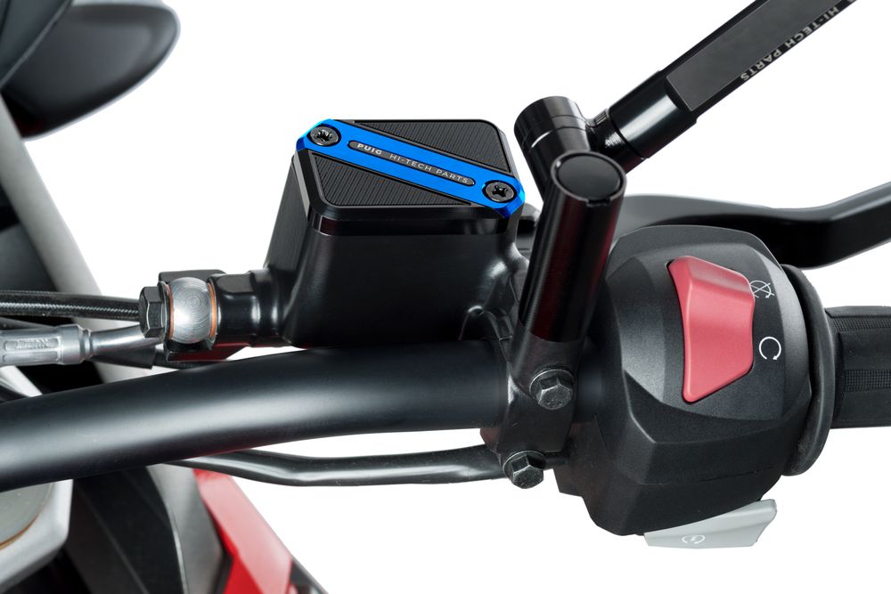 PUIG 9612A Vorderer Bremsflüssigkeitsbehälterdeckel  passend fuer BMW G310R Blau