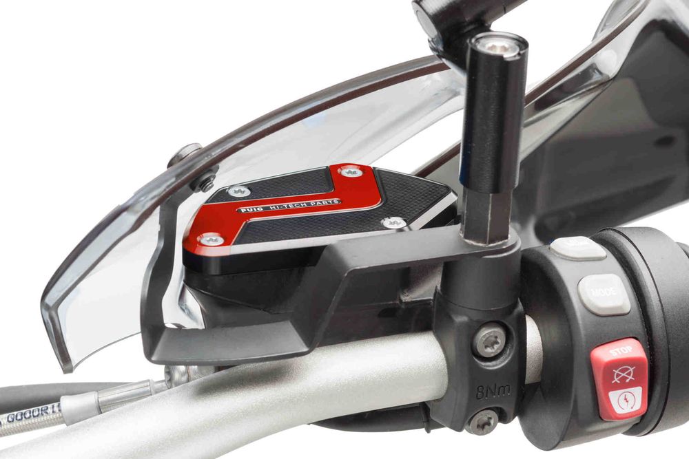 PUIG 9282R Kupplungsflüssigkeitsbehälterdeckel  passend fuer BMW R1200GS Rot